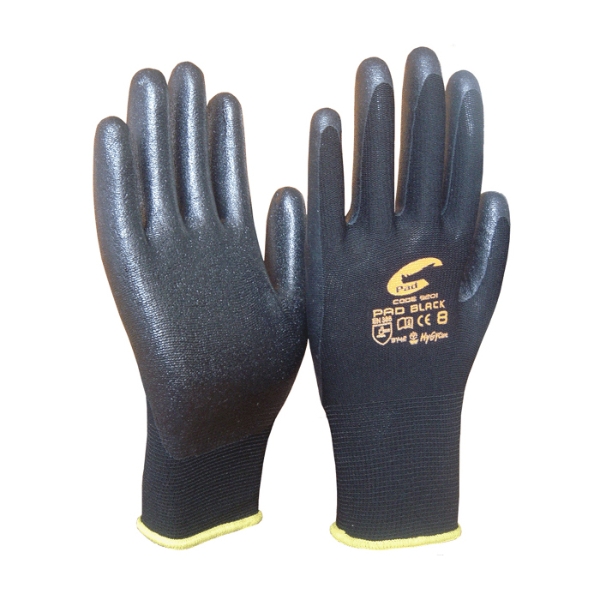 black inspection gloves